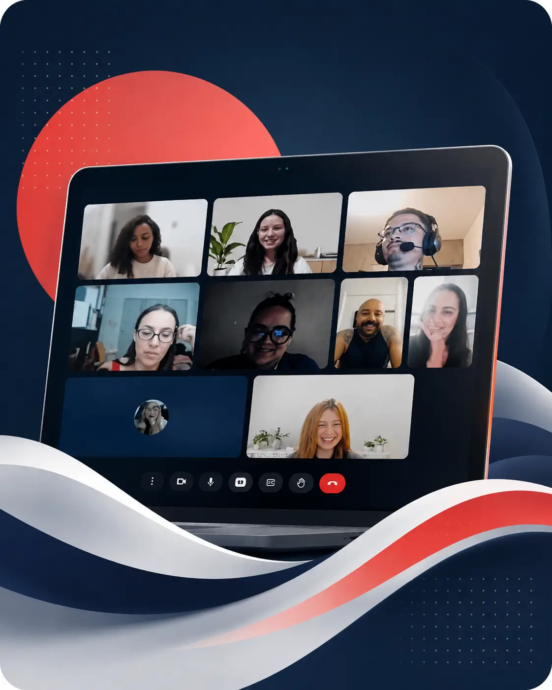 Recorte de uma aula online ao vivo da English For All.